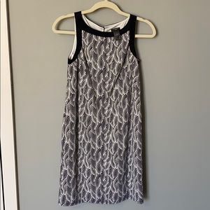 Navy and White Anne Taylor Shift Dress XXSP